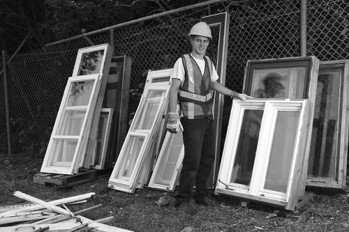 Professional house clearance team at work in a Woolwich home