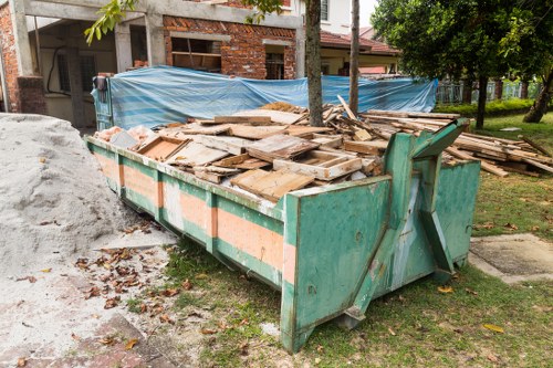 Business waste removal services in a modern office building in Woolwich