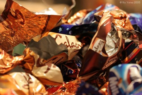 Operative assessing a property before waste removal